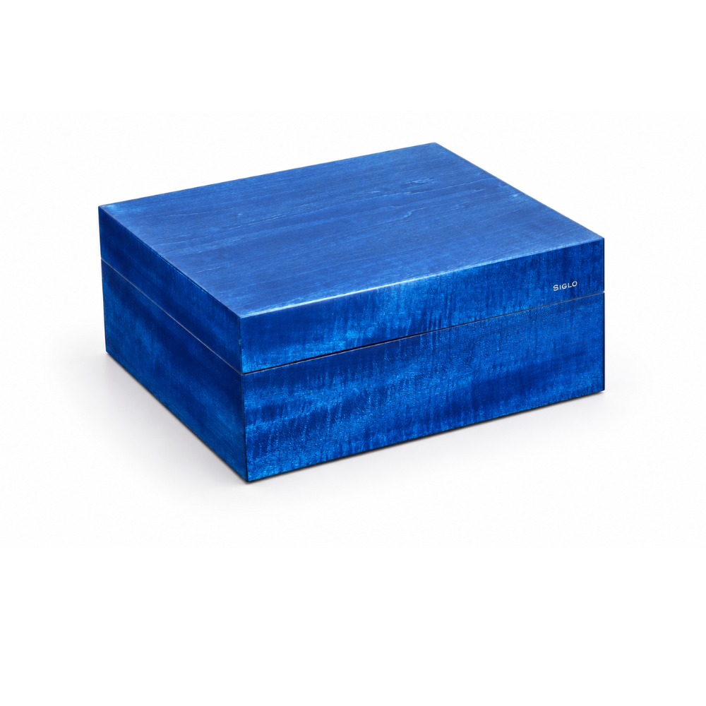 Siglo 50-Stick Humidor Cobalt Blue