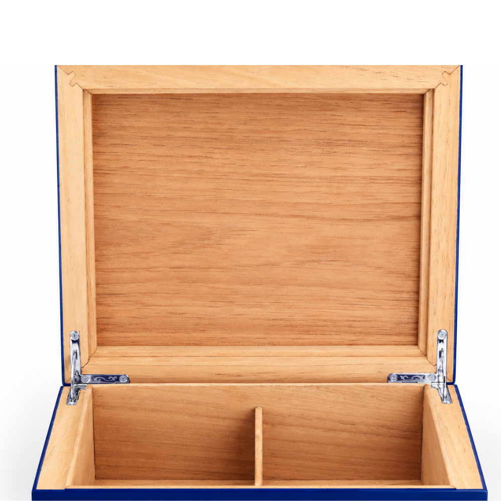Siglo 50-Stick Humidor Cobalt Blue