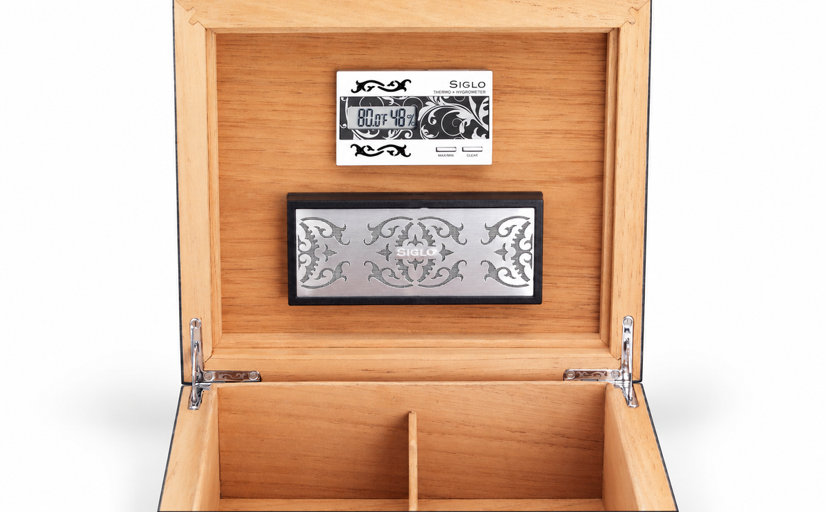 Siglo 50-Stick Humidor Macassar Ebony