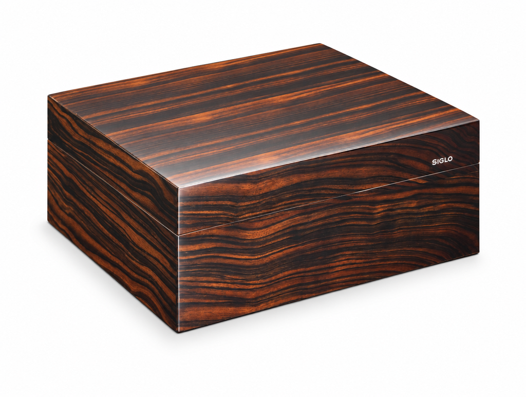Siglo 50-Stick Humidor Macassar Ebony