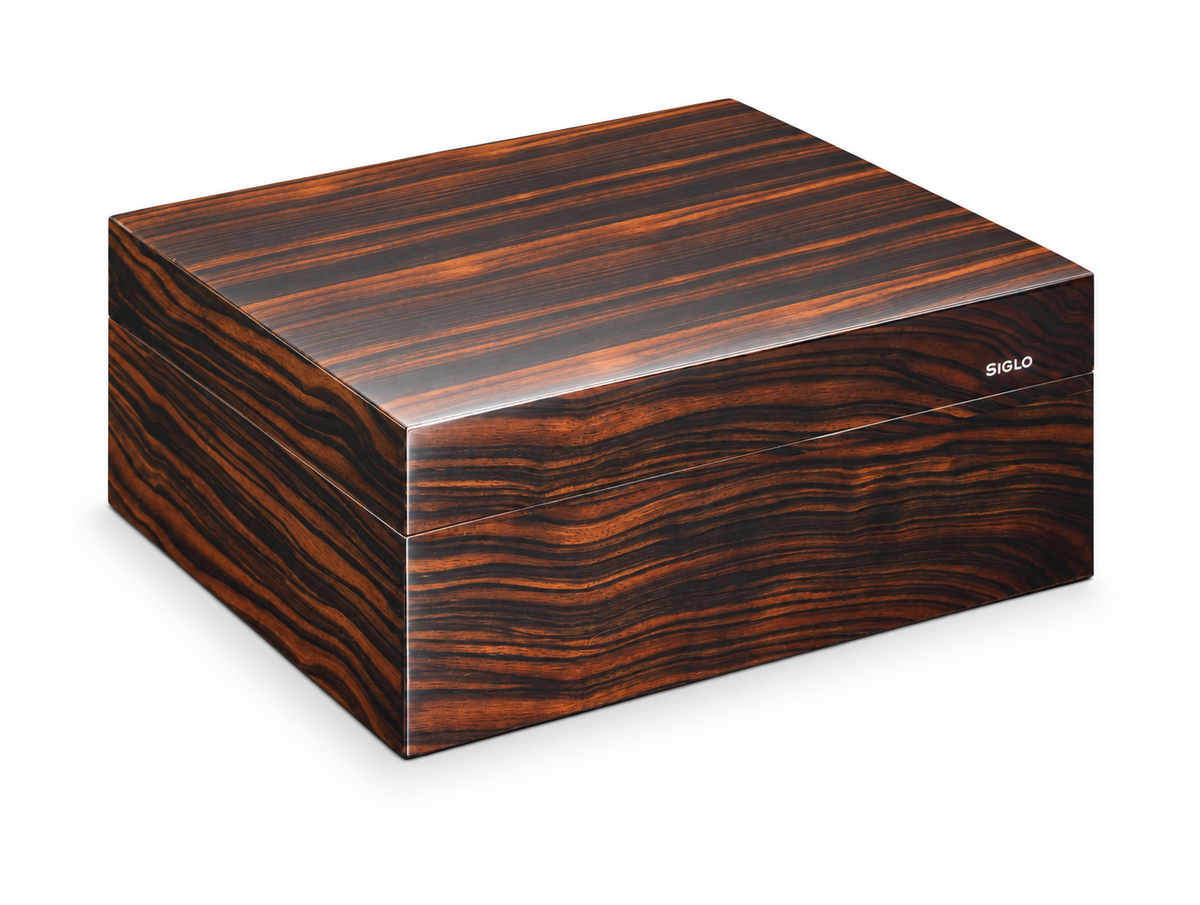 Siglo 50-Stick Humidor Macassar Ebony