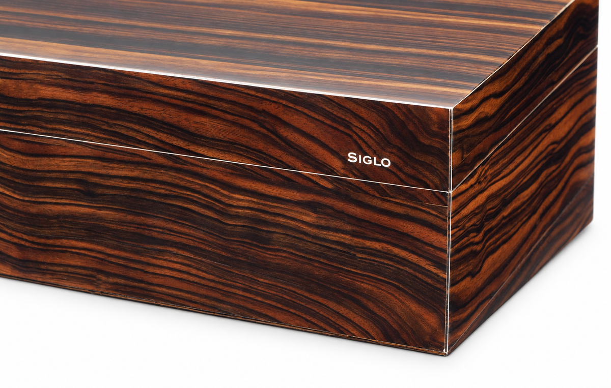Siglo 50-Stick Humidor Macassar Ebony