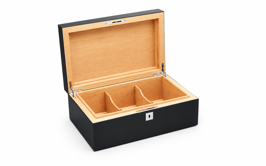 Siglo 75-Stick Humidor Black