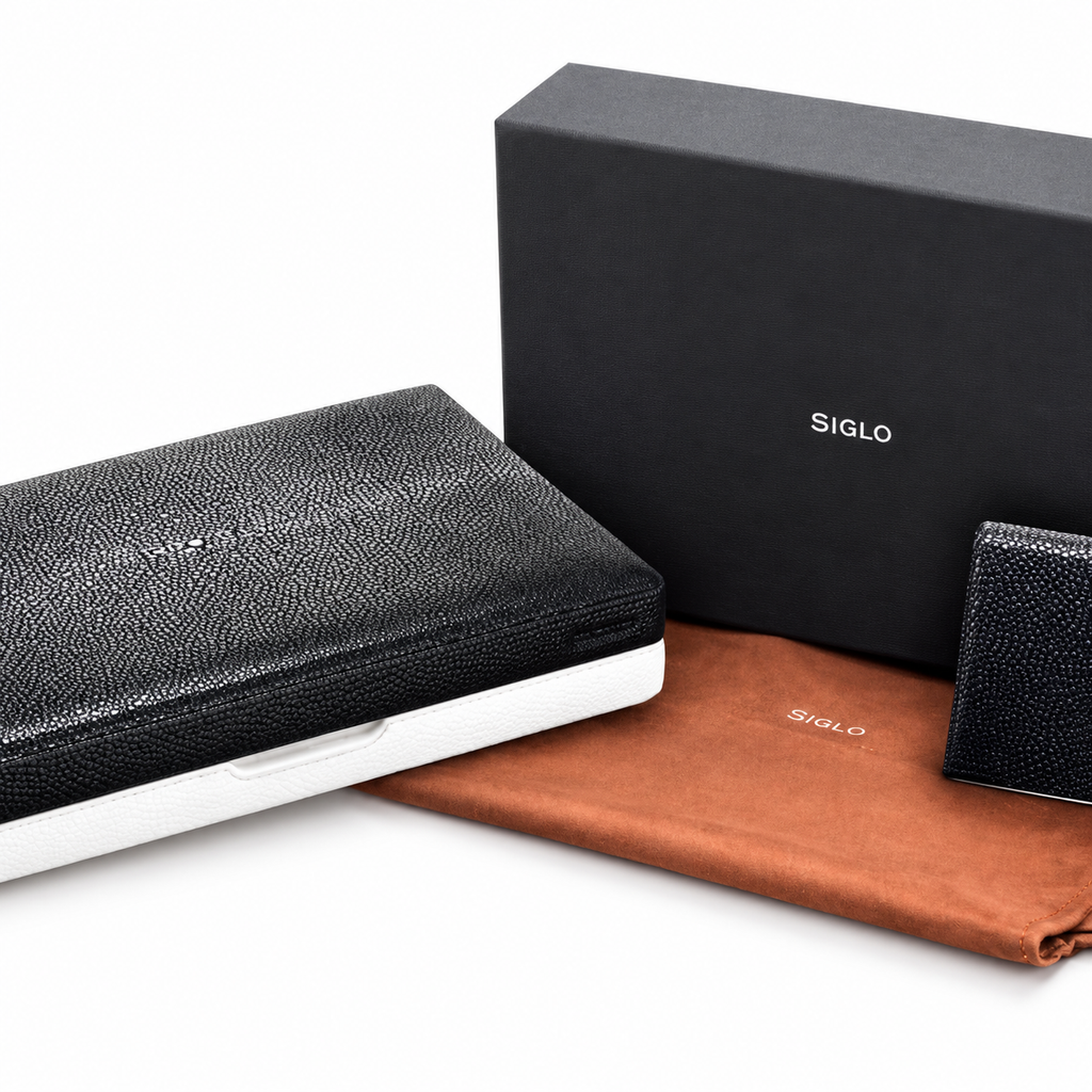 Siglo Stingray Travel Humidor Black