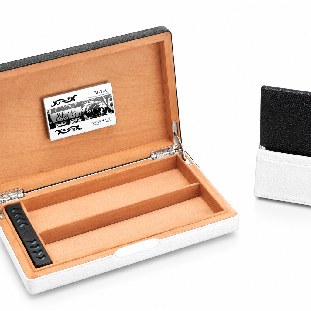 Siglo Stingray Travel Humidor Black