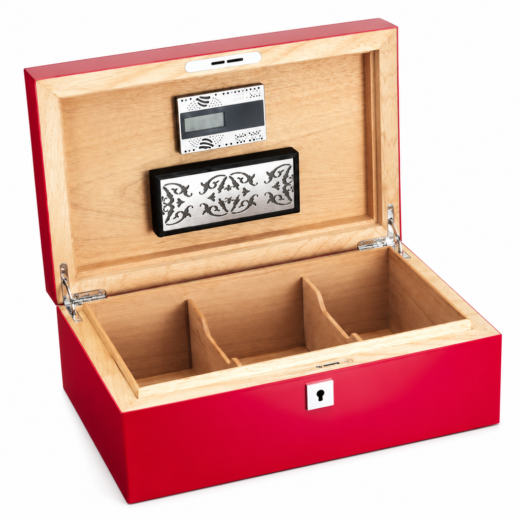 Siglo 75-Stick Humidor Red