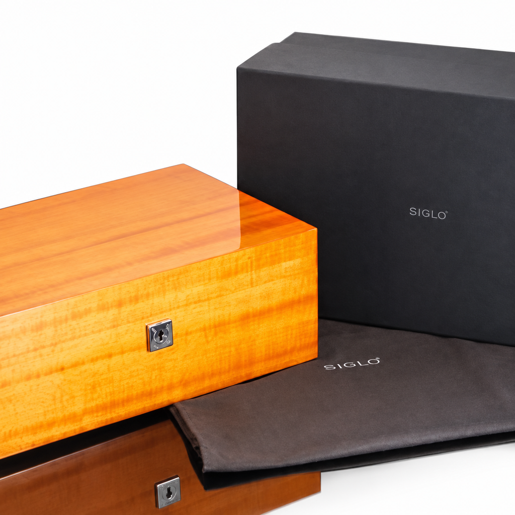 Siglo 75-Stick Humidor Orange