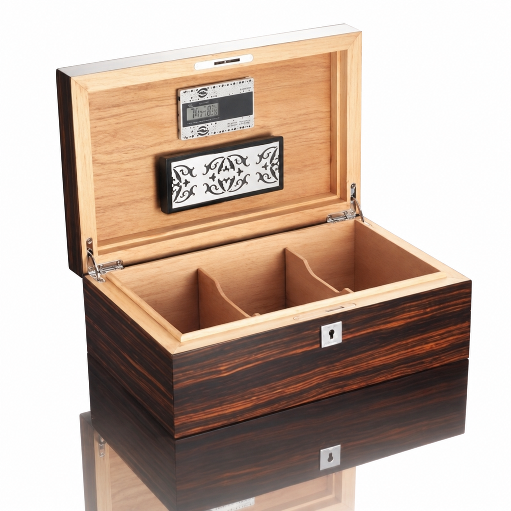 Siglo 75-Stick Humidor Macassar Ebony