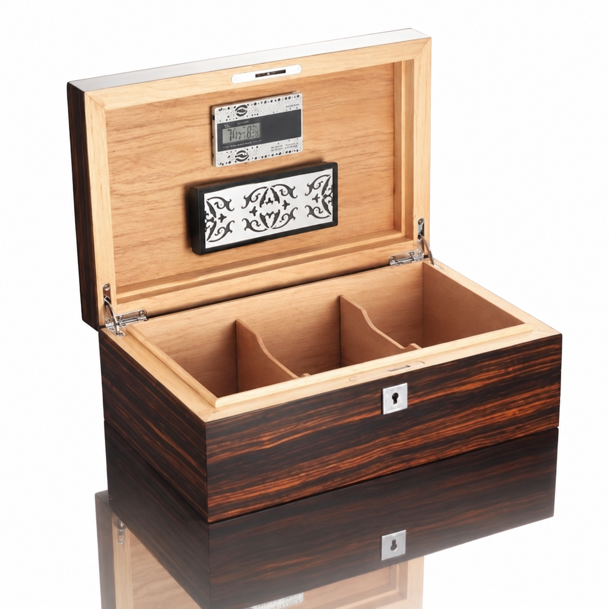 Siglo 75-Stick Humidor Macassar Ebony