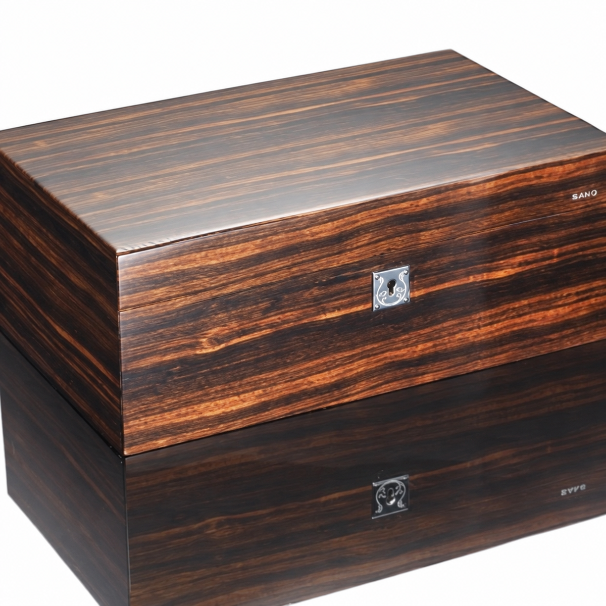 Siglo 75-Stick Humidor Macassar Ebony