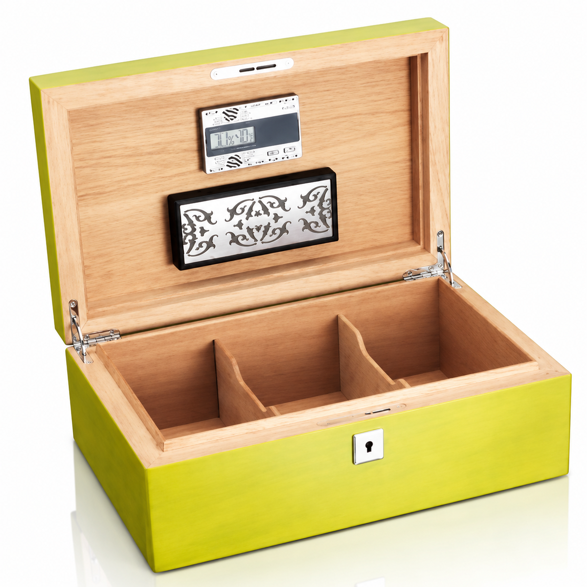 Siglo 75-Stick Humidor Lime Green