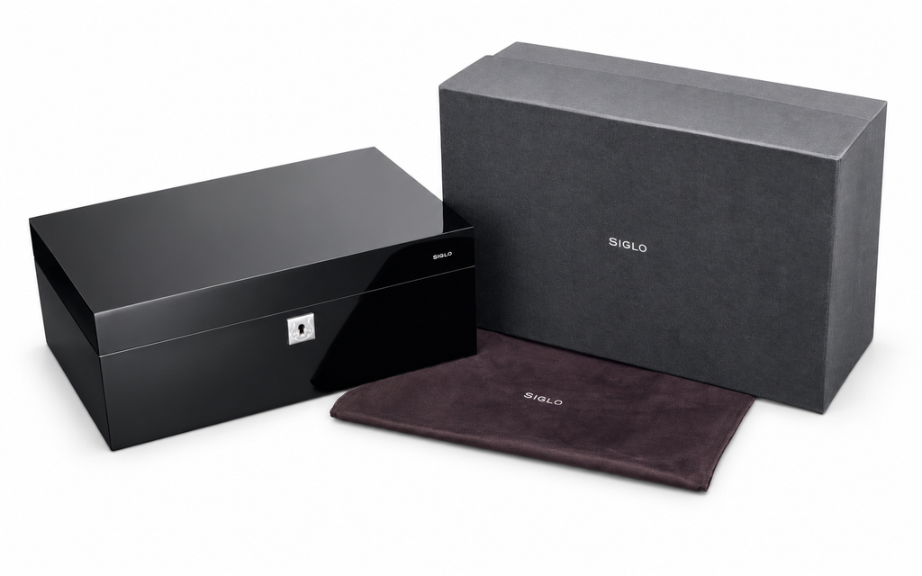 Siglo 75-Stick Humidor Black